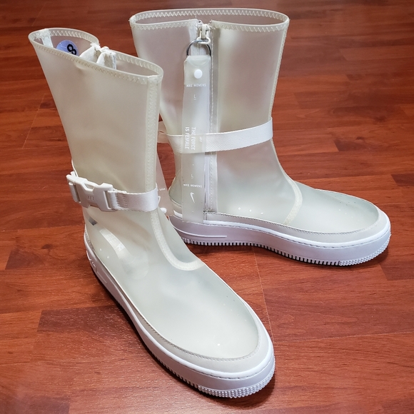 clear nike boots